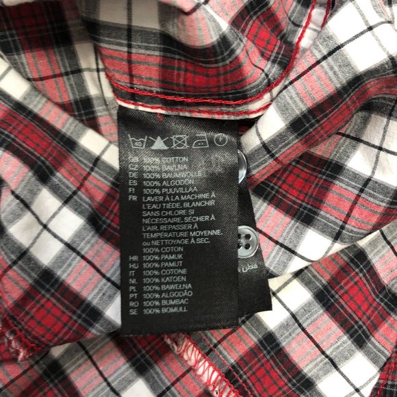 H&M Men's Plaid Button Down Shirt M - Picture 3 of 4
